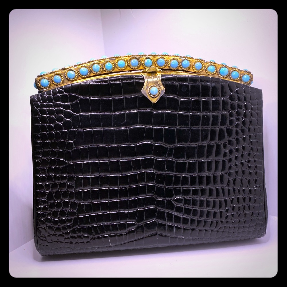 Art Bag Creations Blk Custom Alligator bag